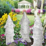 Tre trädgårdstomtar - "Inte höra - Inte se -  Inget säga"