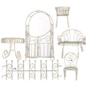 Mini-trädgård startpaket med 10 delar – off-white