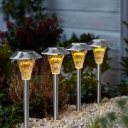 Luxform sockellampa Gijon, set med 8 stycken - Solcellsdriven