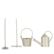 Mini-trädgård vattenkanna / hink / trädgårdsredskap - off-white