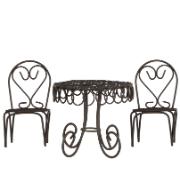 Mini-trädgård Bistro-set – rostfärgat