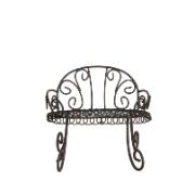 Mini-trädgård trädgårdsbänk – rostfärgad