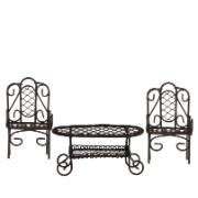 Mini-trädgård lounge set - rostfärgat