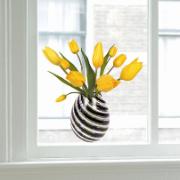 Flat Flowers fönsterstickers 'Gula Tulpaner'