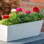 Artstone Ella balkonglåda - Vit