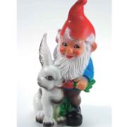 Trädgårdstomte med kanin